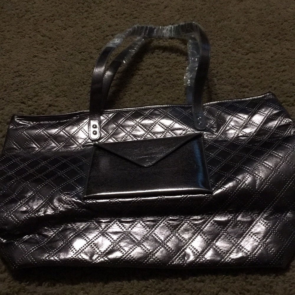 NWTs Bath& Body Works silver purse